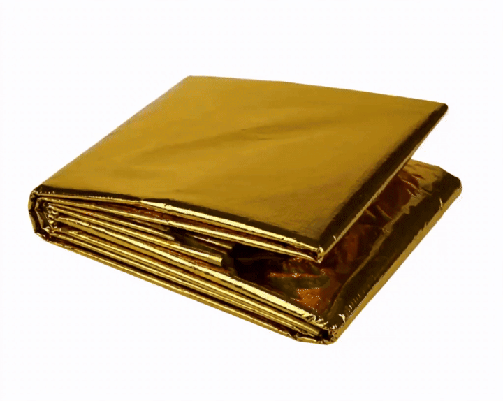 8-Pack Military Gold Silver Survival Blankets 130x210cm - Waterproof Windproof Prepper Thermal Mylar Sheets