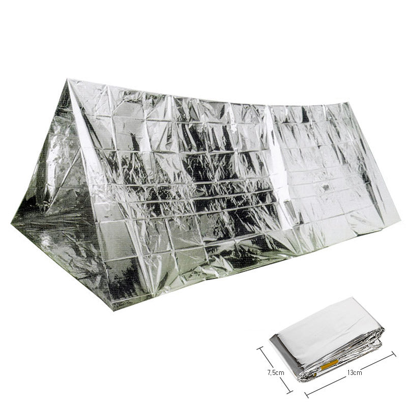 Foldable mirror with reflective surface and dimensions displayed on a white background