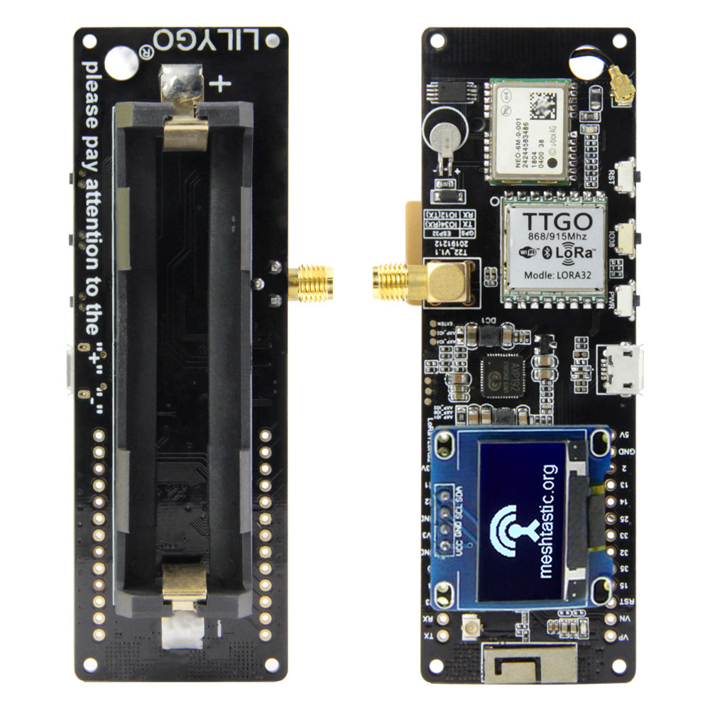 Two electronic modules with visible branding on a white background