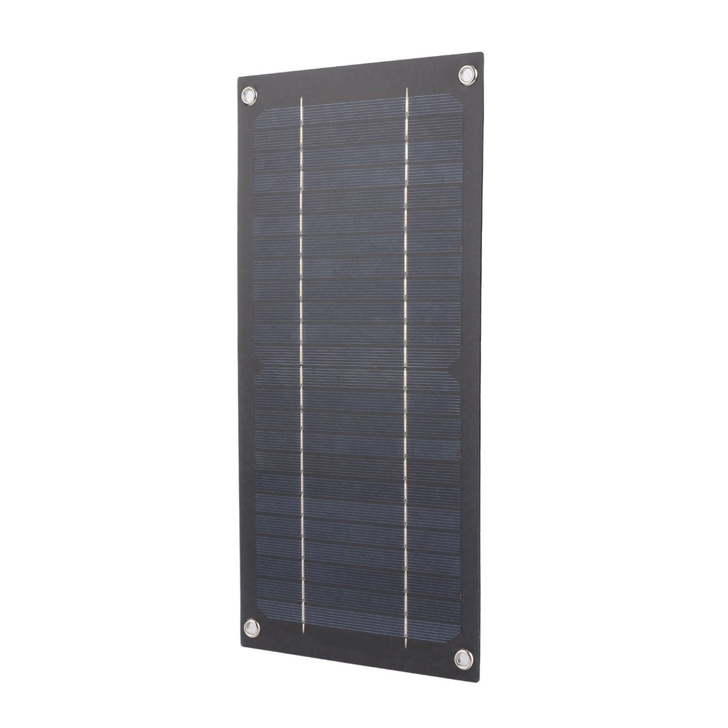Solar panel with visible brand name on a white background