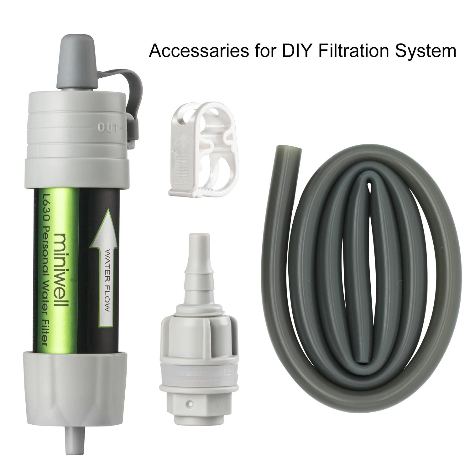 Gravity Water Filter Survival Kit 0.1 Micron Camping Hiking Emergency Preparedness