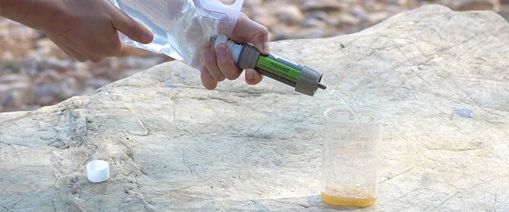 Gravity Water Filter Survival Kit 0.1 Micron Camping Hiking Emergency Preparedness