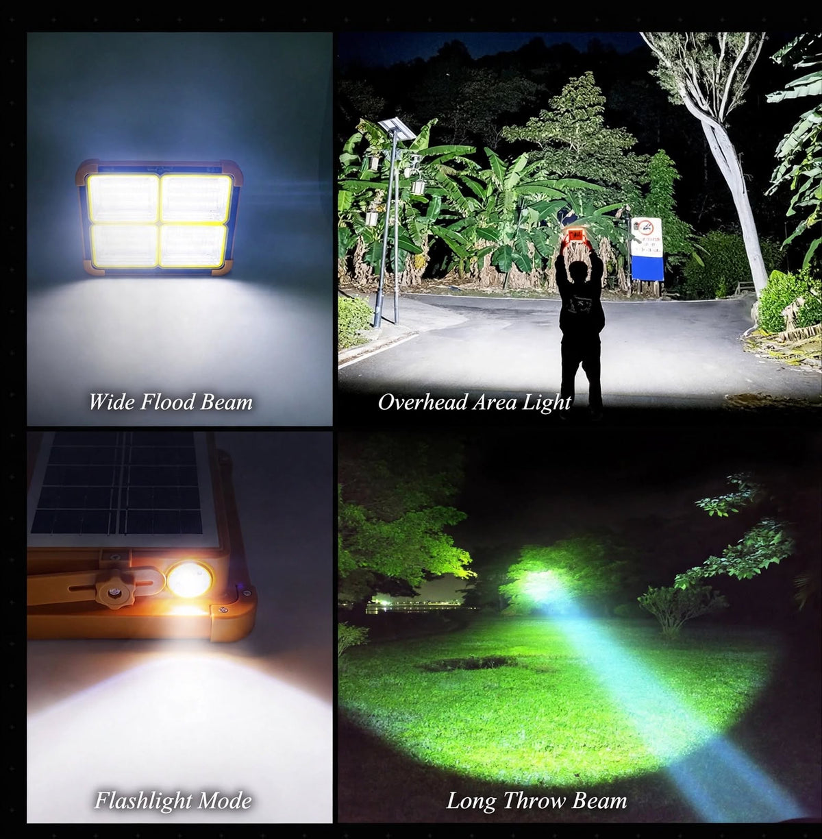 528LED Solar Emergency Light 10000mAh Power Bank IP66 - Prepper Survival Lantern
