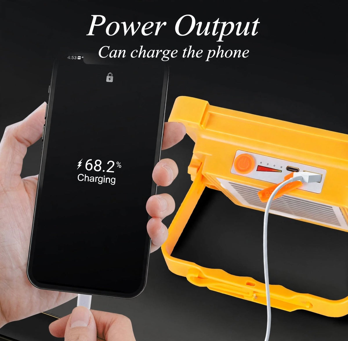 528LED Solar Emergency Light 10000mAh Power Bank IP66 - Prepper Survival Lantern