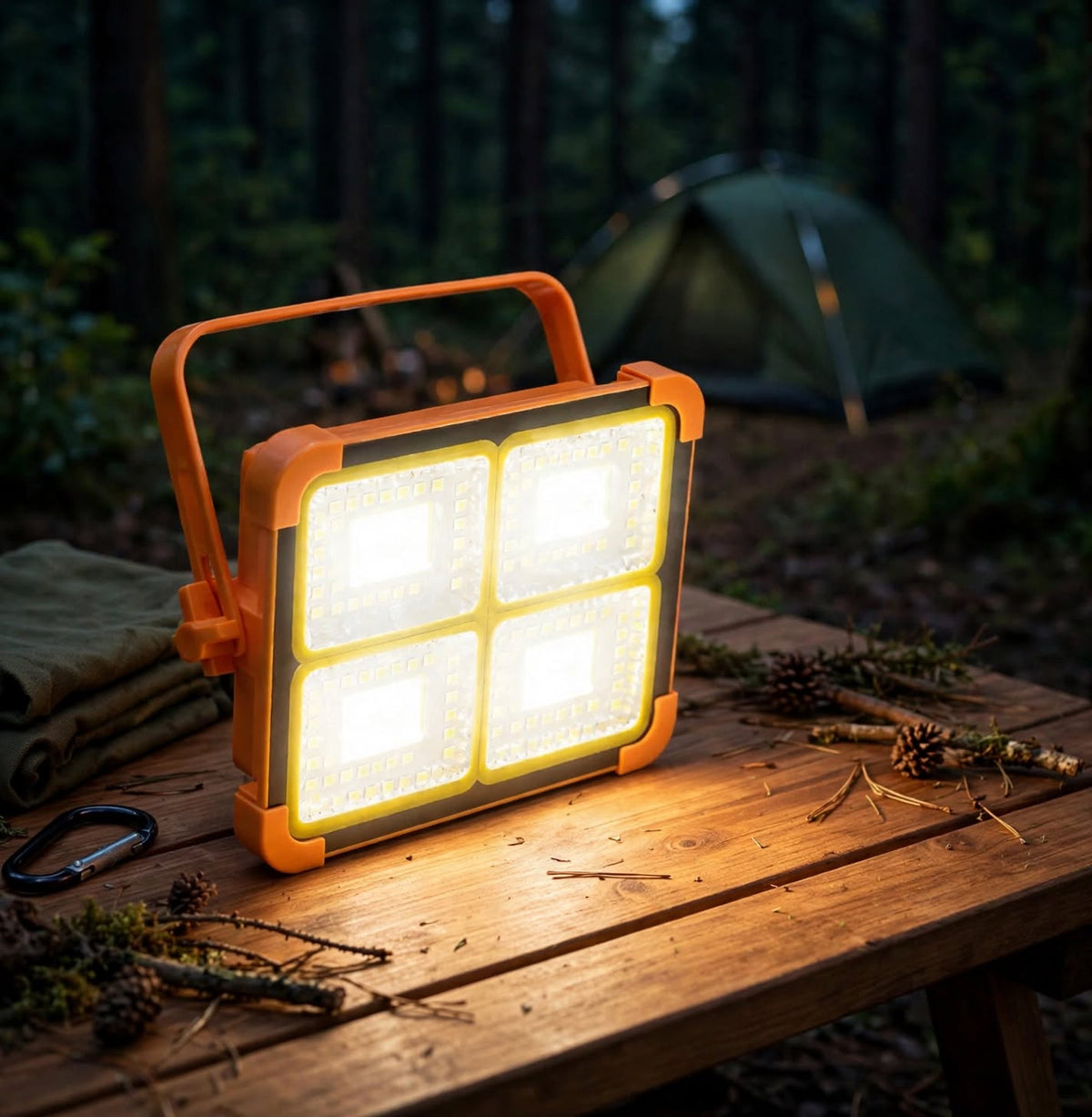 528LED Solar Emergency Light 10000mAh Power Bank IP66 - Prepper Survival Lantern
