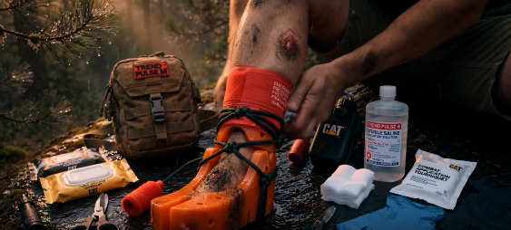 Trend Pulse M Wilderness Emergency Bug-Out Bag Medical & Fracture Kit – Advanced Trauma, Wound Irrigation & Lower-Extremity Stabilization Set