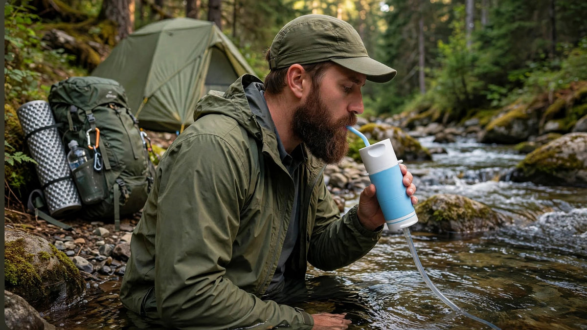 Camping Water Straw - Lightweight Outdoor Backpacking Straw
