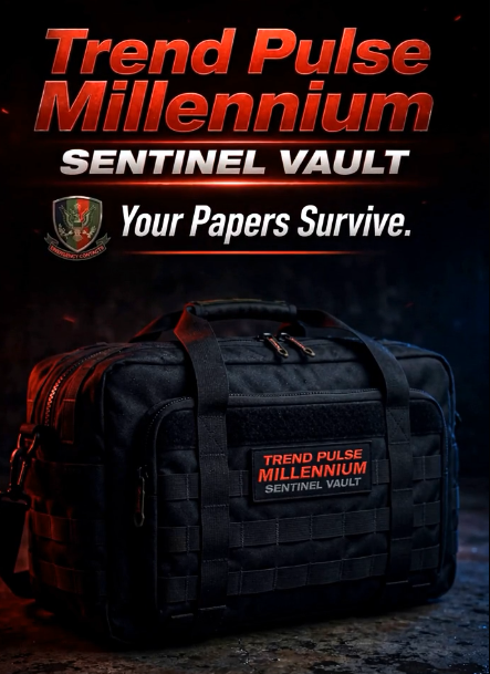 Trend Pulse M – Sentinel Vault 2200° Bug-Out Document Fortress – Fire, Water & Theft Resistant Cache