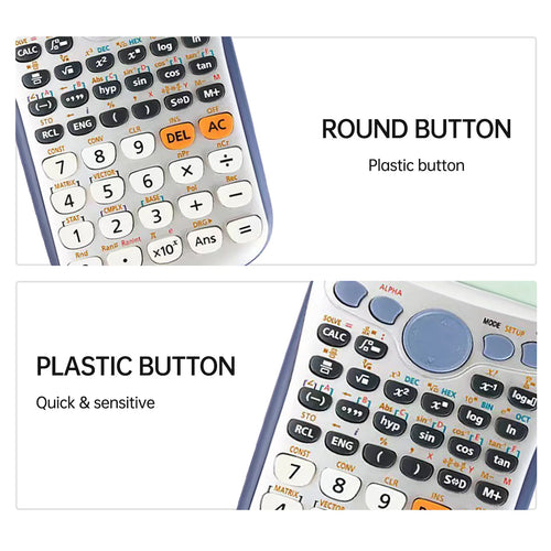 417-Function Scientific Calculator – Dual Power, 10+2 Digit Display