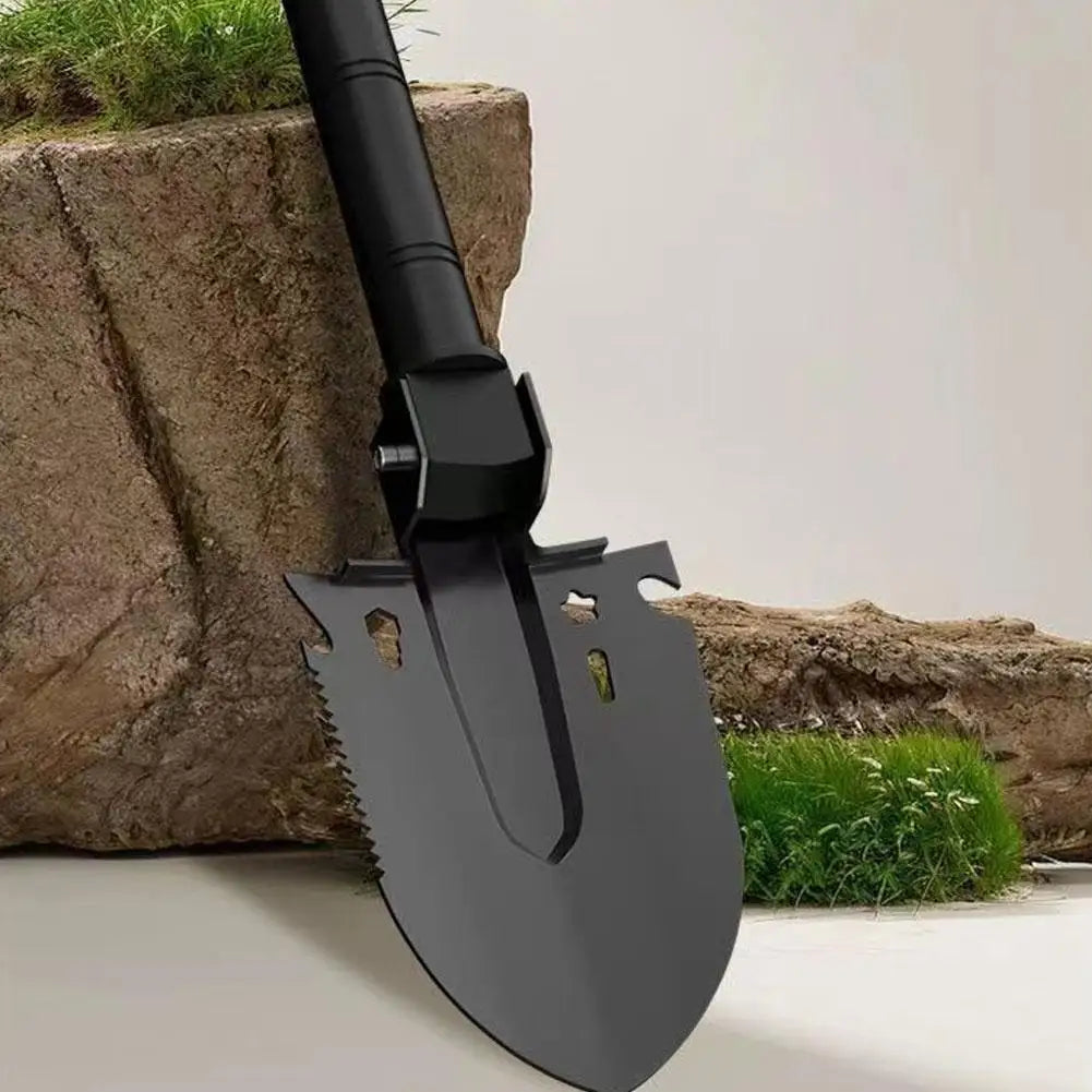 Heavy-Duty Tactical Entrenching Engine | Tri-Fold Multi-Edge Steel Spade