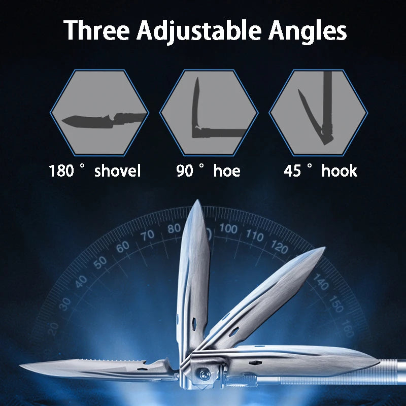 Elite Tactical Engineer Shovel | Seamless Molded Survival Multi-Tool.