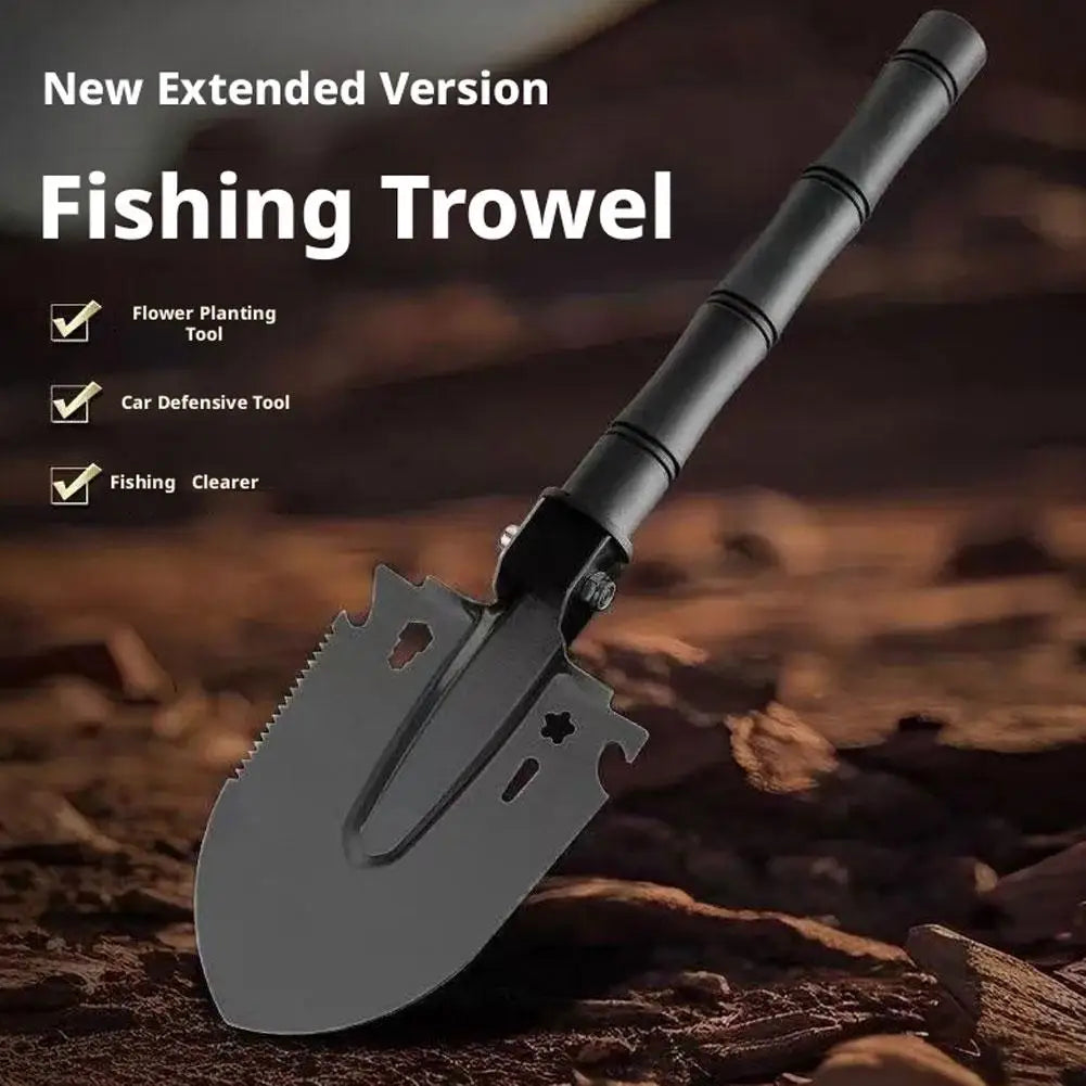 Heavy-Duty Tactical Entrenching Engine | Tri-Fold Multi-Edge Steel Spade