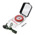 Compass with measurement details on a white background