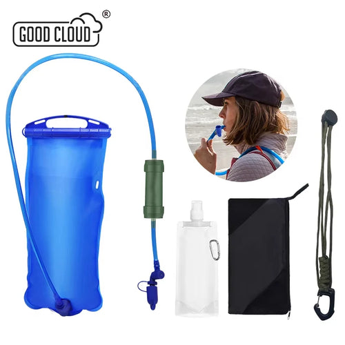 2L Gravity Water Filter System Ultrafiltration Emergency Prep Camping Survival