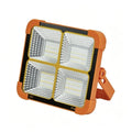 Solar Camping Light with Power Bank, IP66 Waterproof USB Rechargeable Emergency Flood Lamp