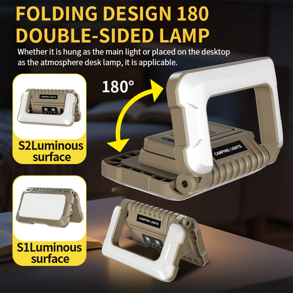 DualPulse 4800: Tactical Folding Lantern & Subsystem.