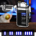 Electric Plasma Lighter 360° Flexible Neck USB Rechargeable IP67 Waterproof with LED Flashlight