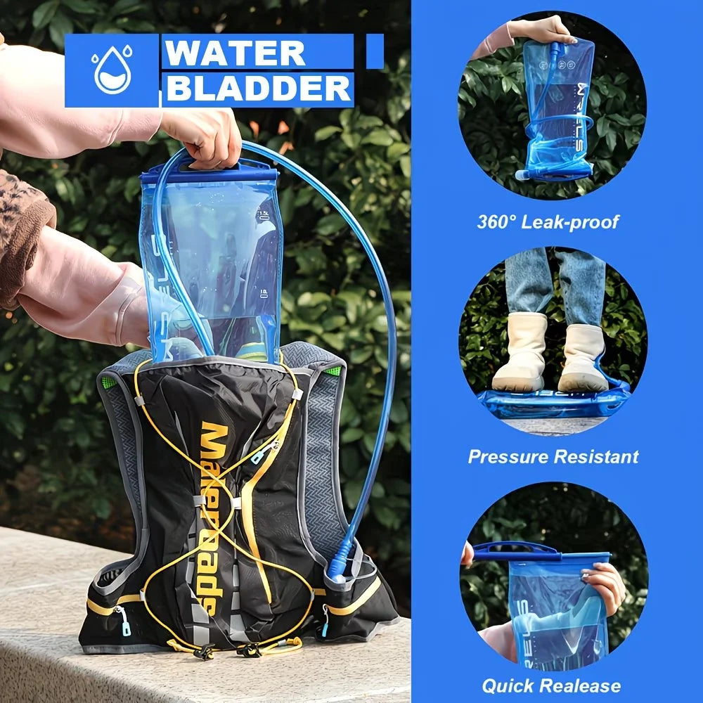 WRELS Hydration Bladder BPA Free Leak Proof Food Grade Water Bladder Hiking Runing Cycling Camping Hydration Reservoir Water Ba
