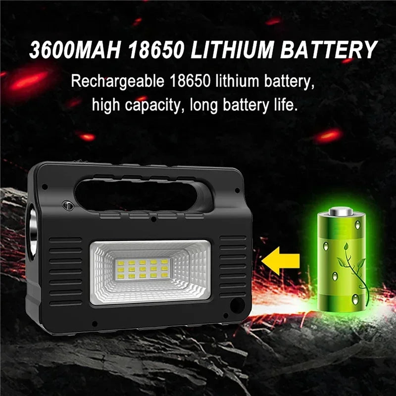 Solar Generator Lighting Kit with Solar Panel, 3 LED Bulbs, FM Radio & Bluetooth Speaker.