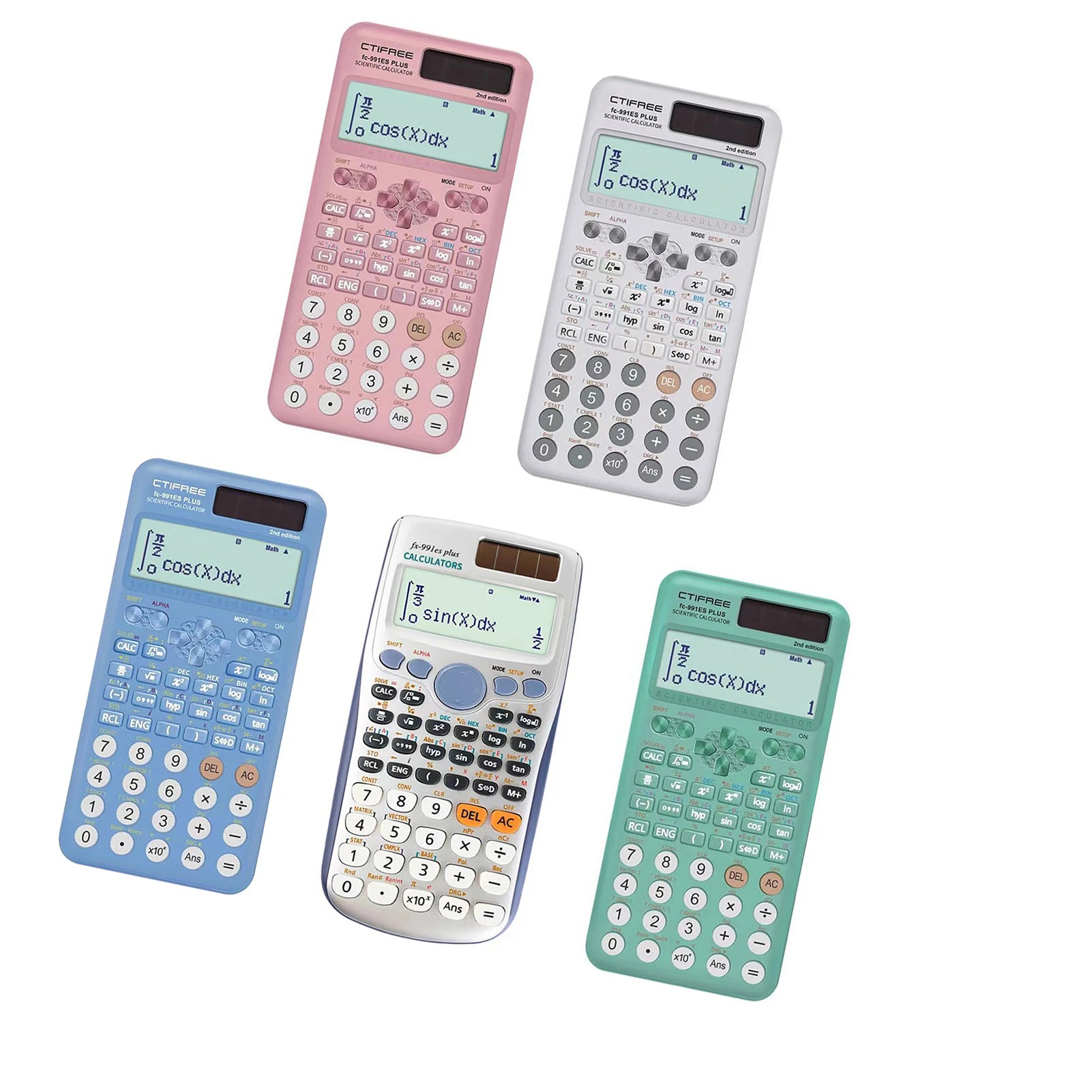 417-Function Scientific Calculator – Dual Power, 10+2 Digit Display