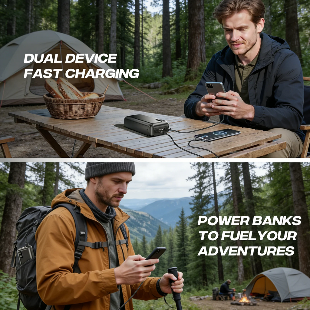 Dual device camping