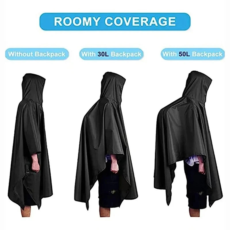 Trend Pulse M – Ghost Shell 3-in-1 Tactical Poncho Tarp Fortress – Rain Cloak / Shelter / Ground Sheet