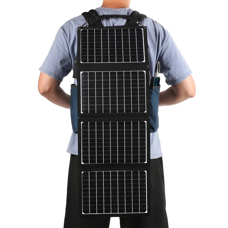4-panel foldable 12.5W solar charger compact USB"