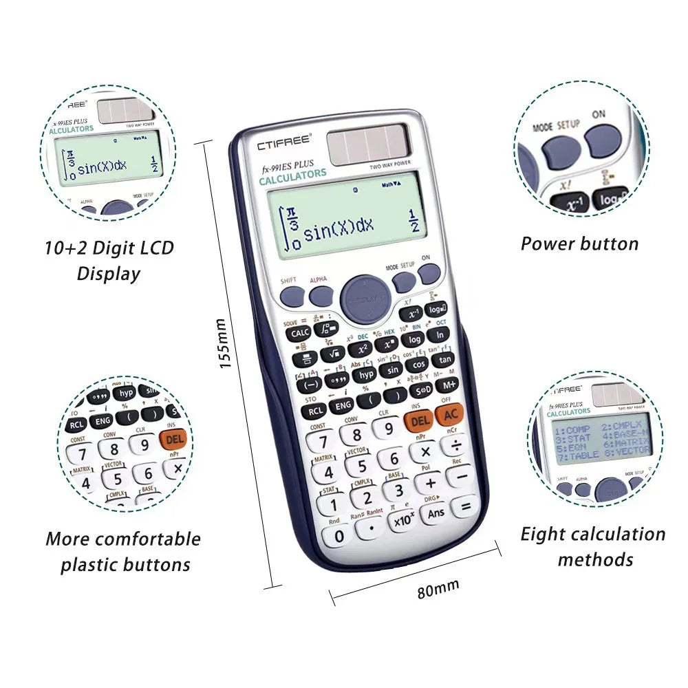 Advanced Scientific Calculator – College & High School Exams