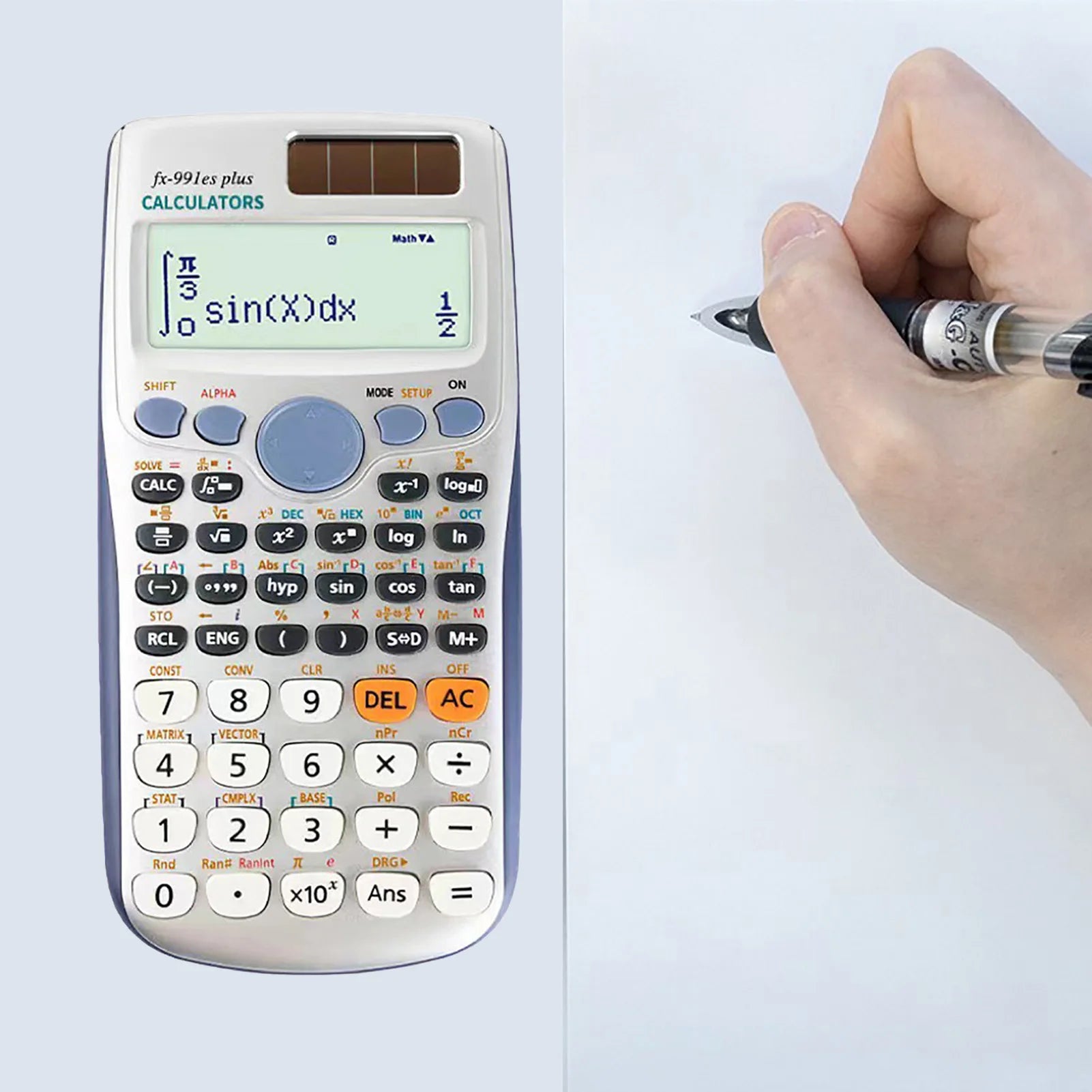 417-Function Scientific Calculator – Dual Power, 10+2 Digit Display