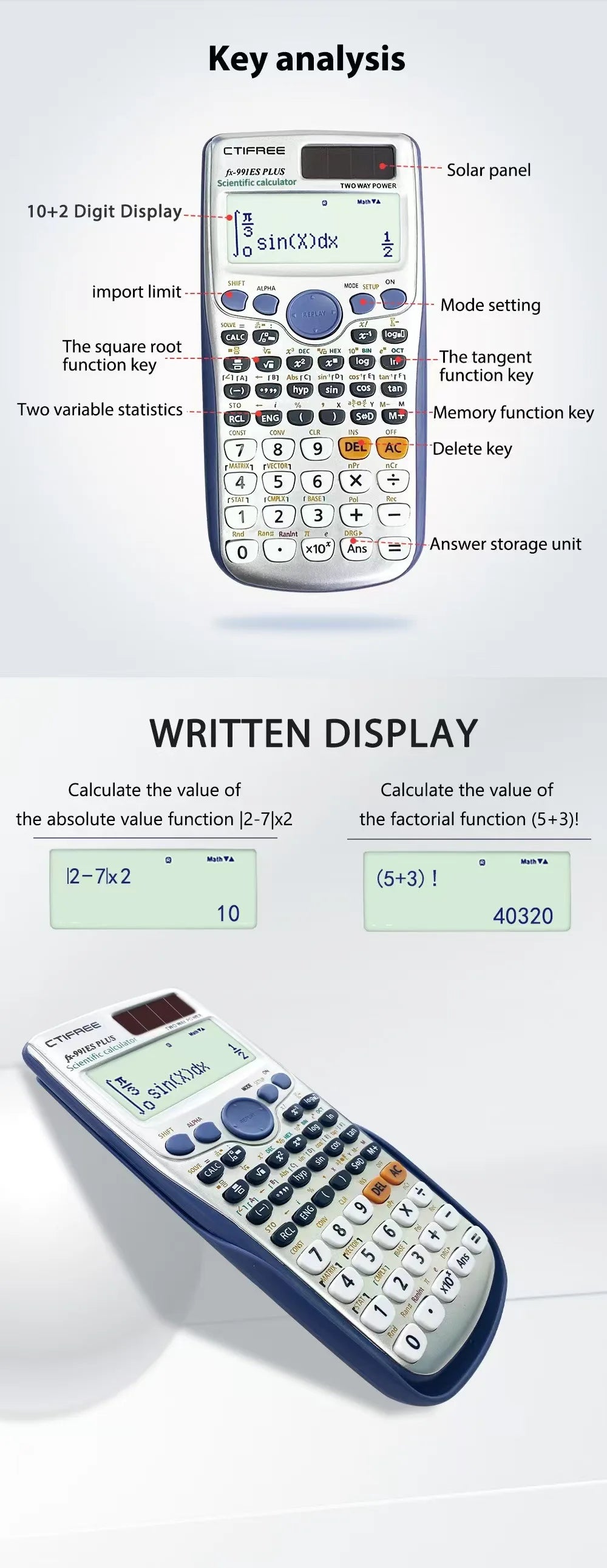 Advanced Scientific Calculator – College & High School Exams
