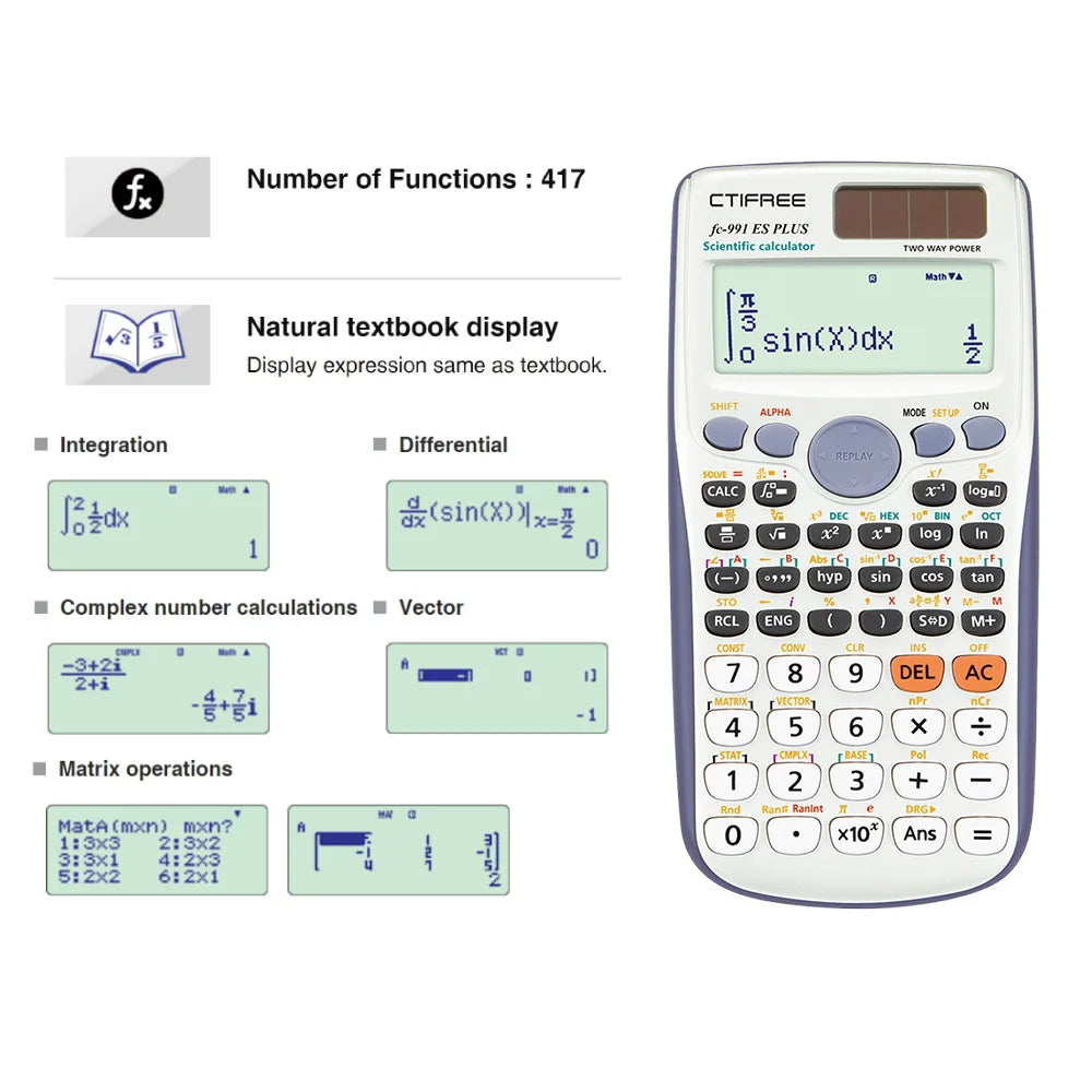 Advanced Scientific Calculator – College & High School Exams