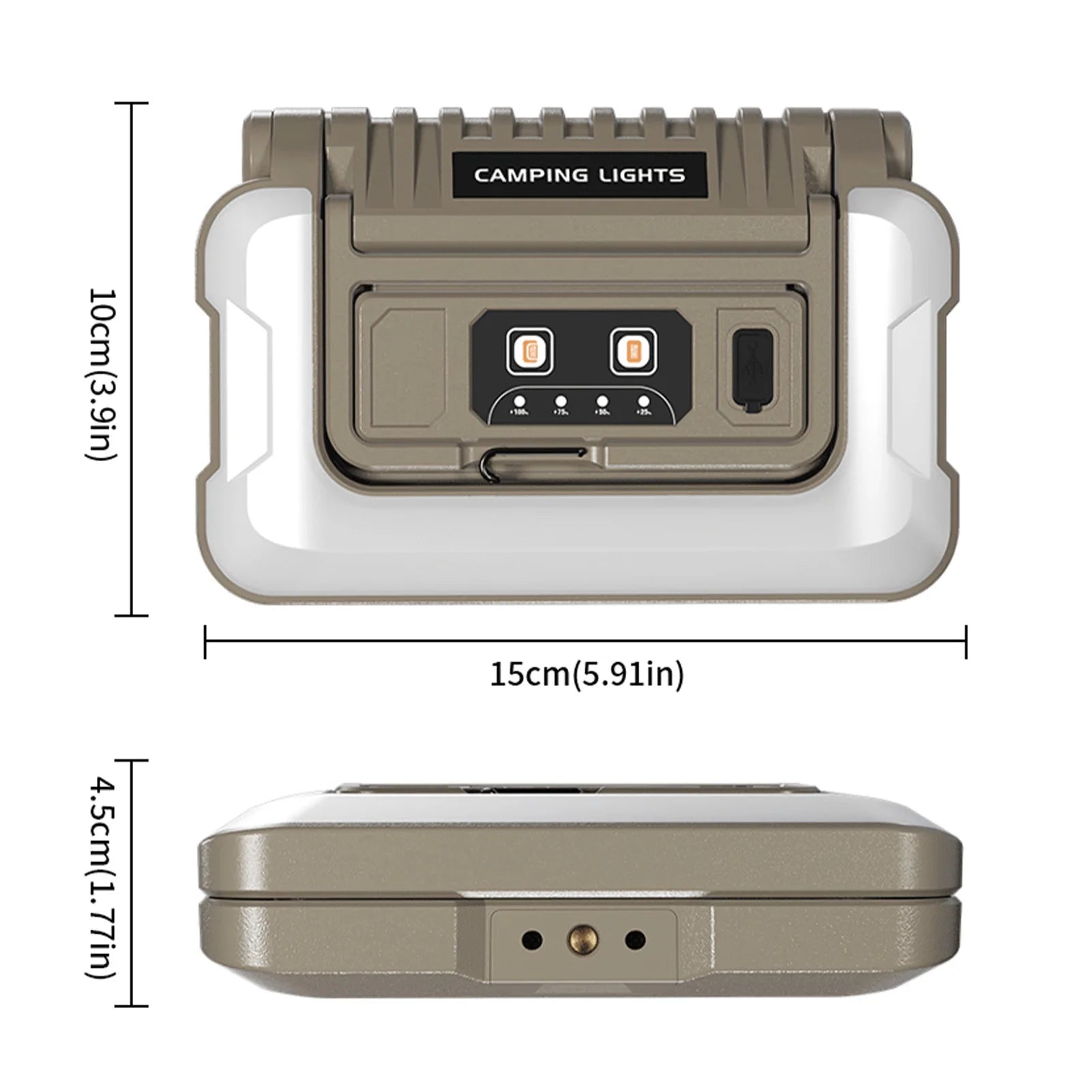 DualPulse 4800: Tactical Folding Lantern & Subsystem.