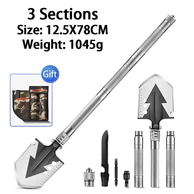 Elite Tactical Engineer Shovel | Seamless Molded Survival Multi-Tool.