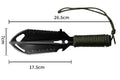 6-in-1 Tactical Micro-Survival Trowel | Paracord-Wrapped Multi-Mission Tool