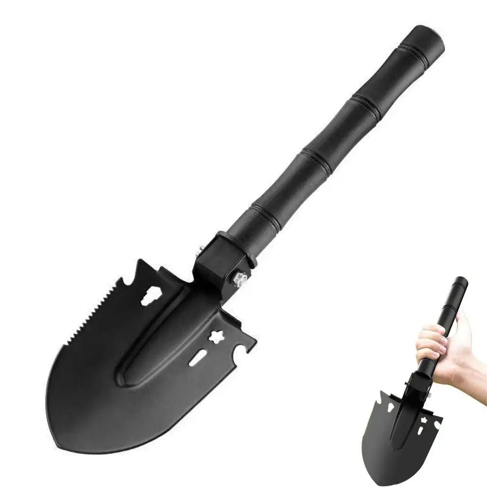 Heavy-Duty Tactical Entrenching Engine | Tri-Fold Multi-Edge Steel Spade