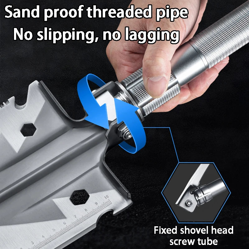 Elite Tactical Engineer Shovel | Seamless Molded Survival Multi-Tool.