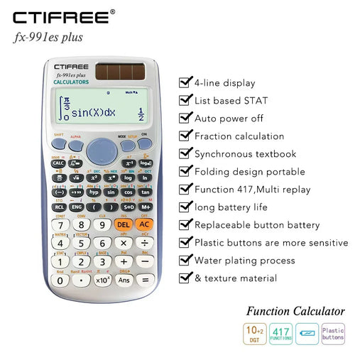 Advanced Scientific Calculator – College & High School Exams
