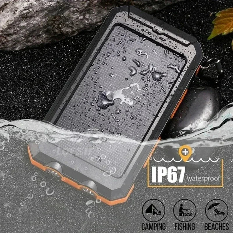 Solar Power Bank 200000mAh Ultra-High Capacity Portable Charger for Camping RV Emergency