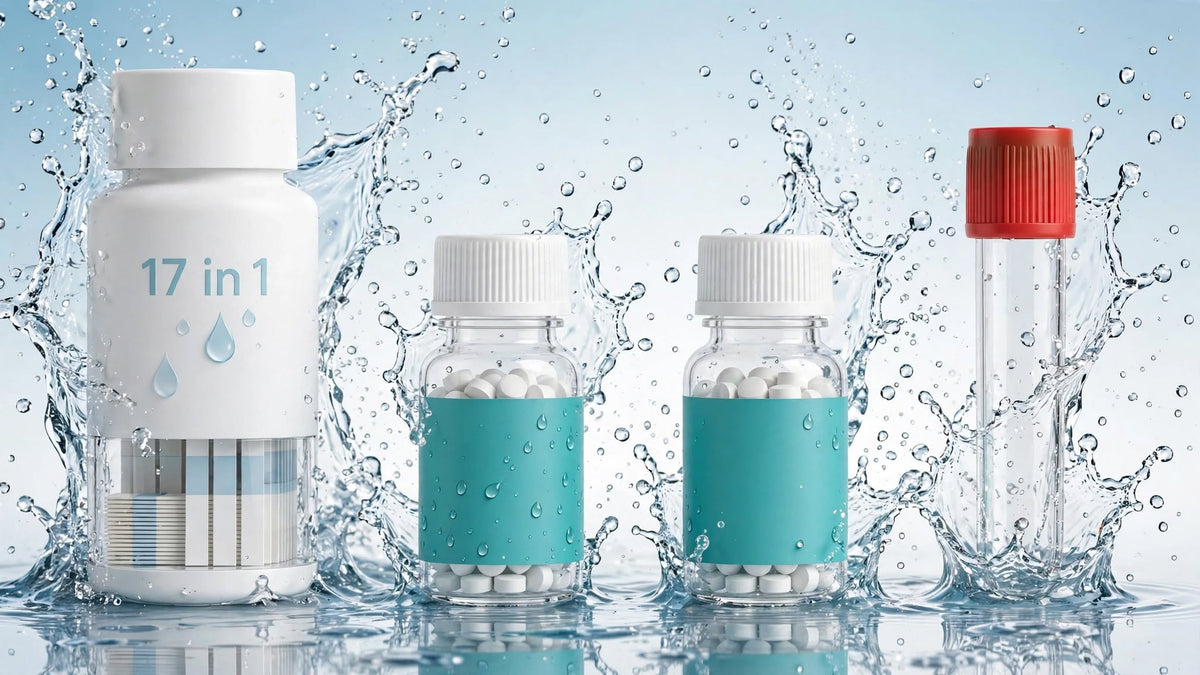 Trend Pulse M - AFTERMATH 17-in-1 River & Well Field Kit - 100 Chemical Strips + 2 Coliform Bacteria Tests