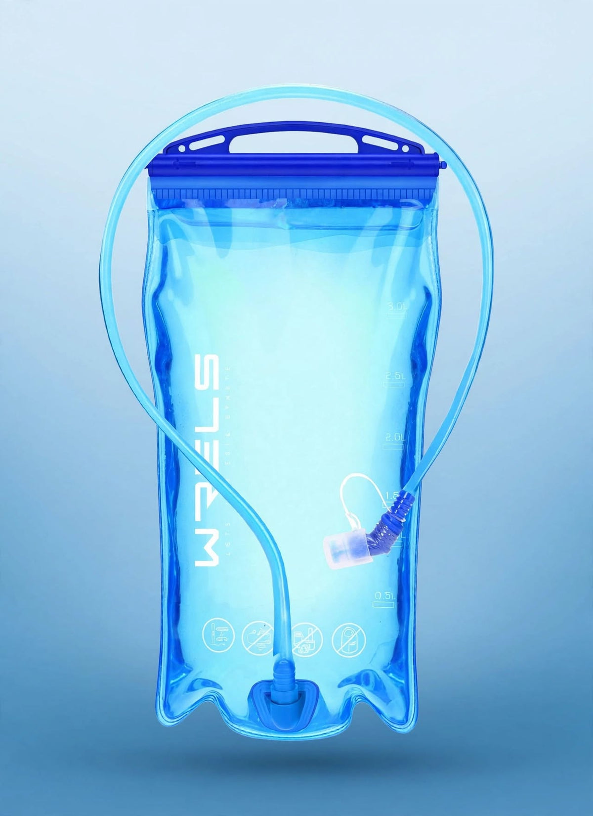 WRELS Hydration Bladder BPA Free Leak Proof Food Grade Water Bladder Hiking Runing Cycling Camping Hydration Reservoir Water Ba