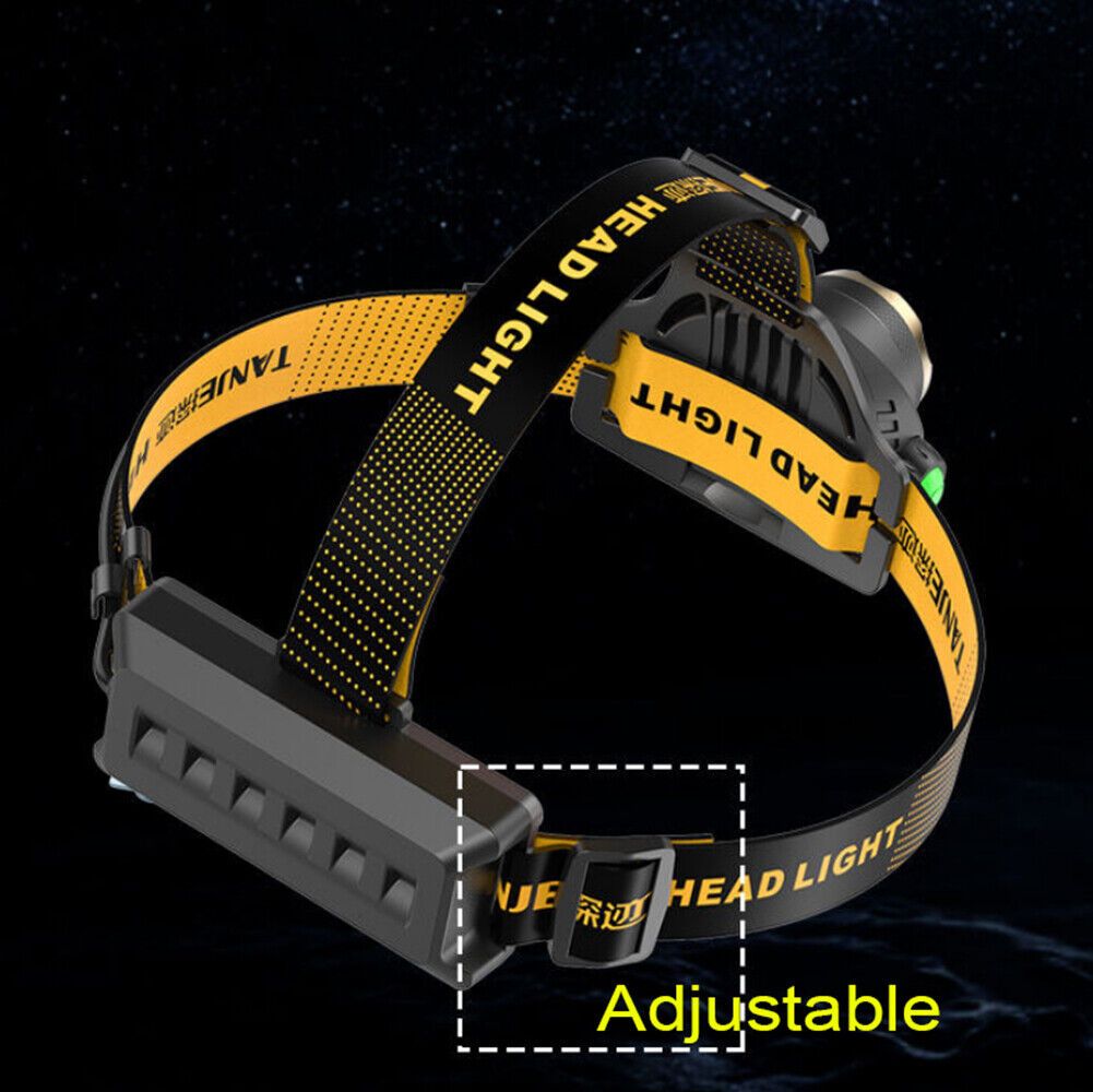 12000000lm LED Headlamp USB Rechargeable Headlight Head Torch Lamp