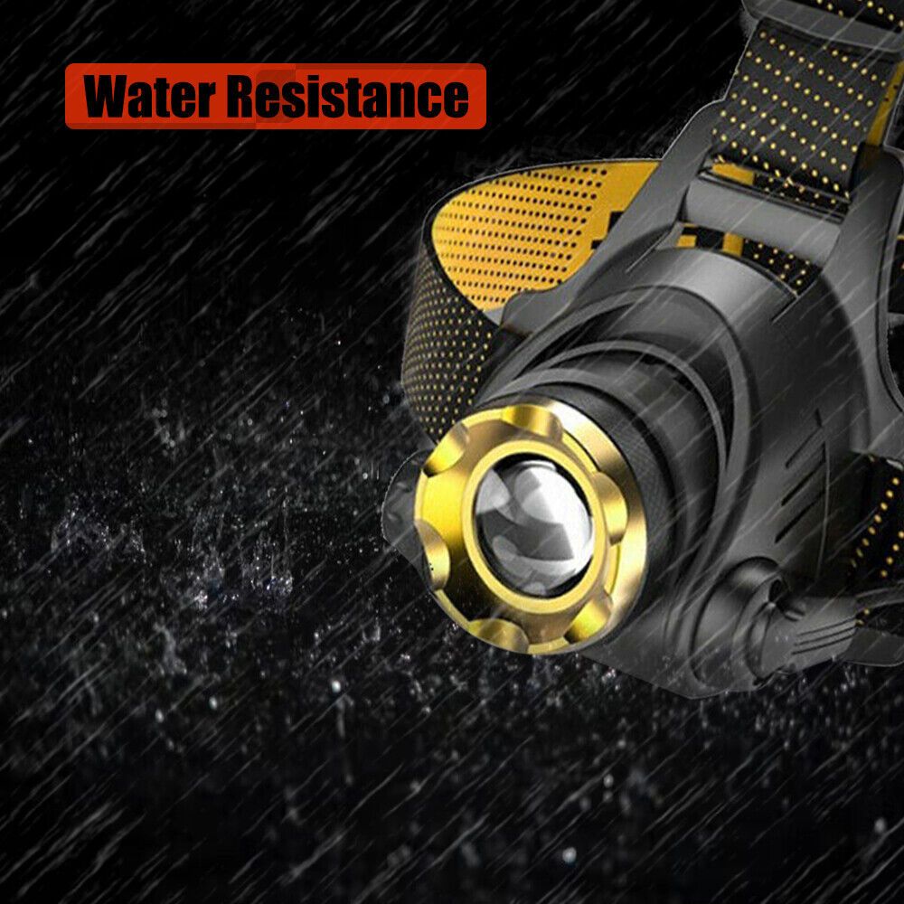 12000000lm LED Headlamp USB Rechargeable Headlight Head Torch Lamp