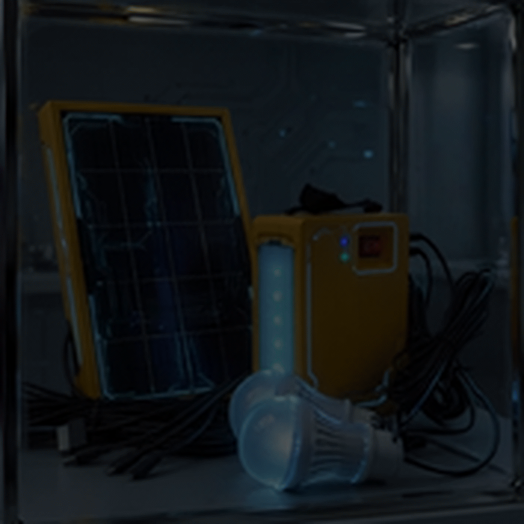 Compact Off-Grid Photovoltaic Power Station & Multi-Zone LED Lighting Hub