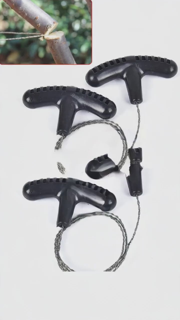 Trend Pulse M – Raptor Wire – 3-Strand Stainless Pocket Bow Saw | Finger-Grip Survival Wire Cutter