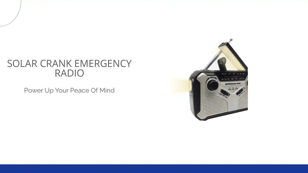 Solar Crank Emergency Radio by@Outfy