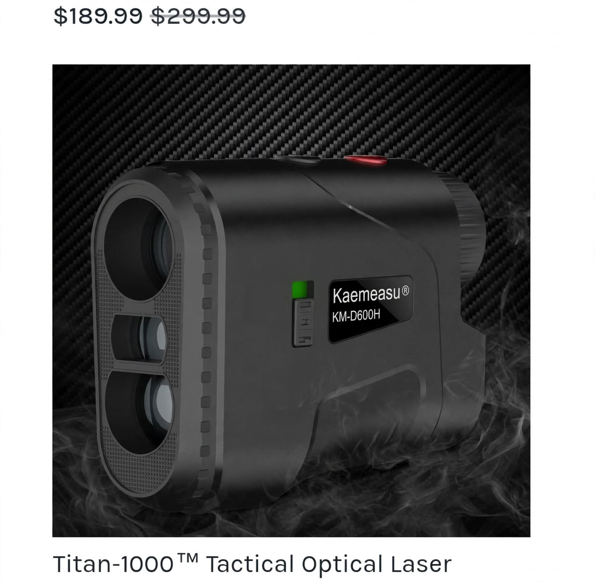 Titan-1000™ Tactical Laser Rangefinder - 6.5x Monocular | 1000M